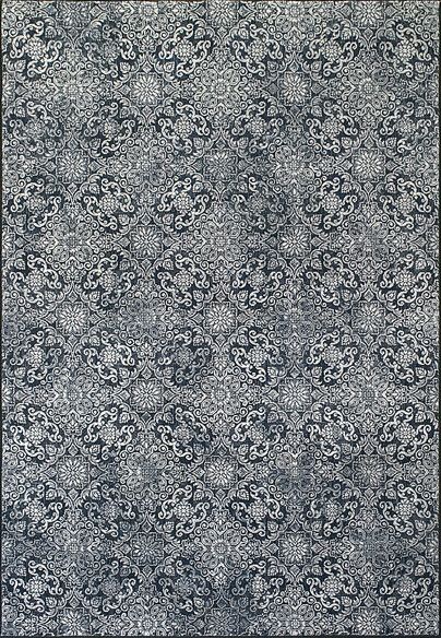 Dynamic Rugs ANCIENT GARDEN 57162-3696 Steel Blue